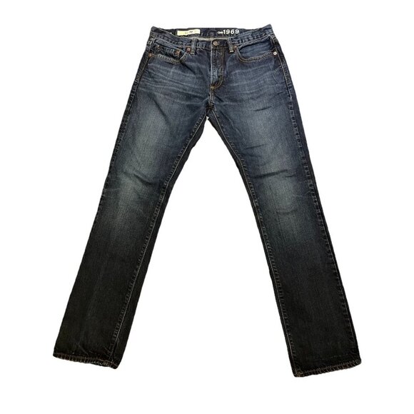 Gap 1969 Jeans Men’s Size 30x32 * 29x32* Blue Slim‎ Medium Washed 100% Cotton - Picture 1 of 14
